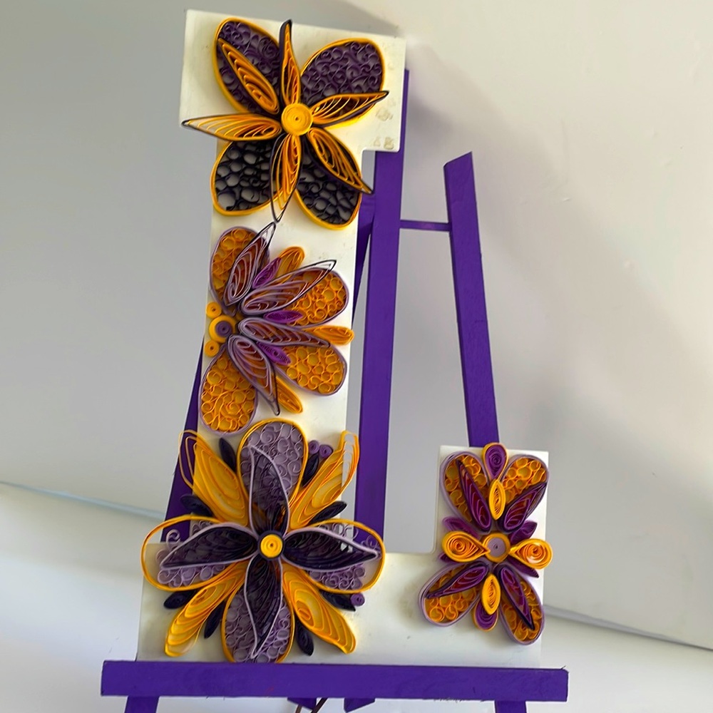 The Letter “L” Quilling Art